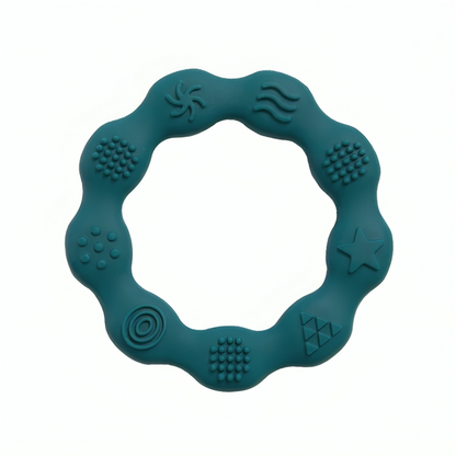 Baby Silicone Teethers Toy Ring