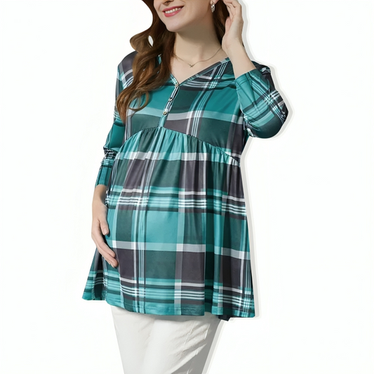 Maternity Long Sleeve Blouse Top