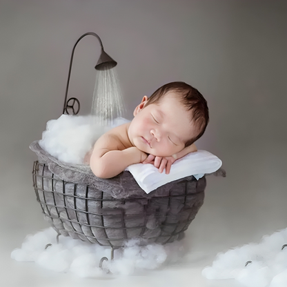 Newborn Photography Props Iron Basket