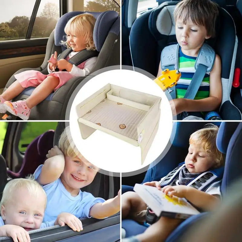 Foldable Car Seat Table for Kids