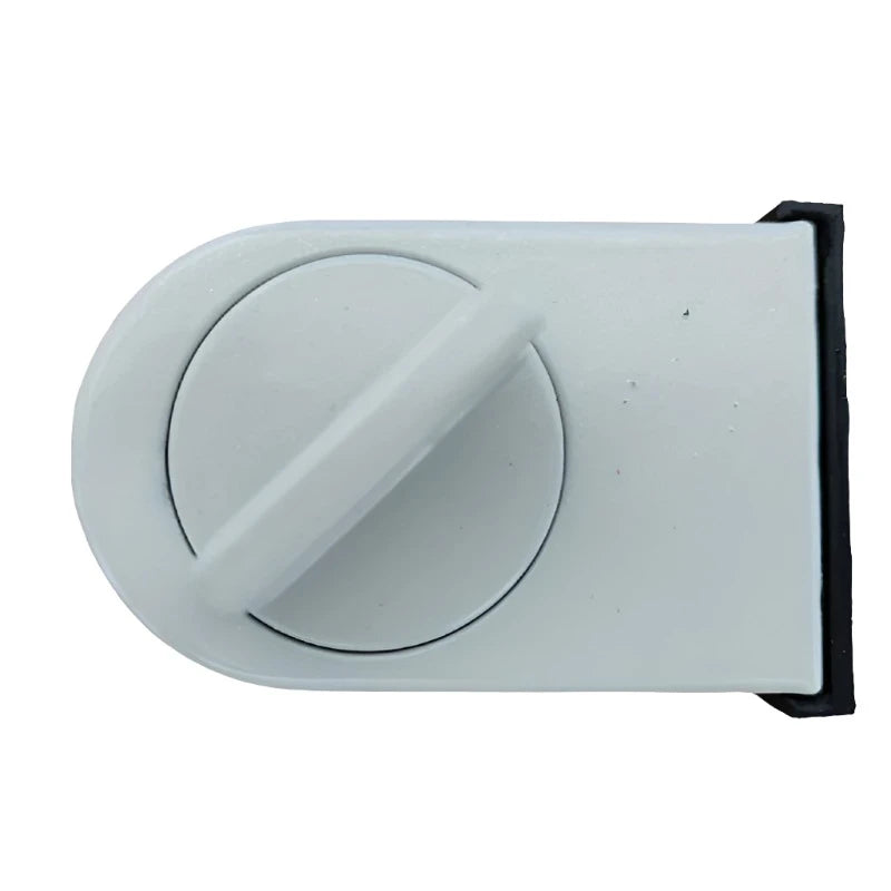 White Sliding window lock in white background