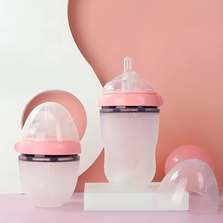 Silicone Baby Feeding Bottle Set