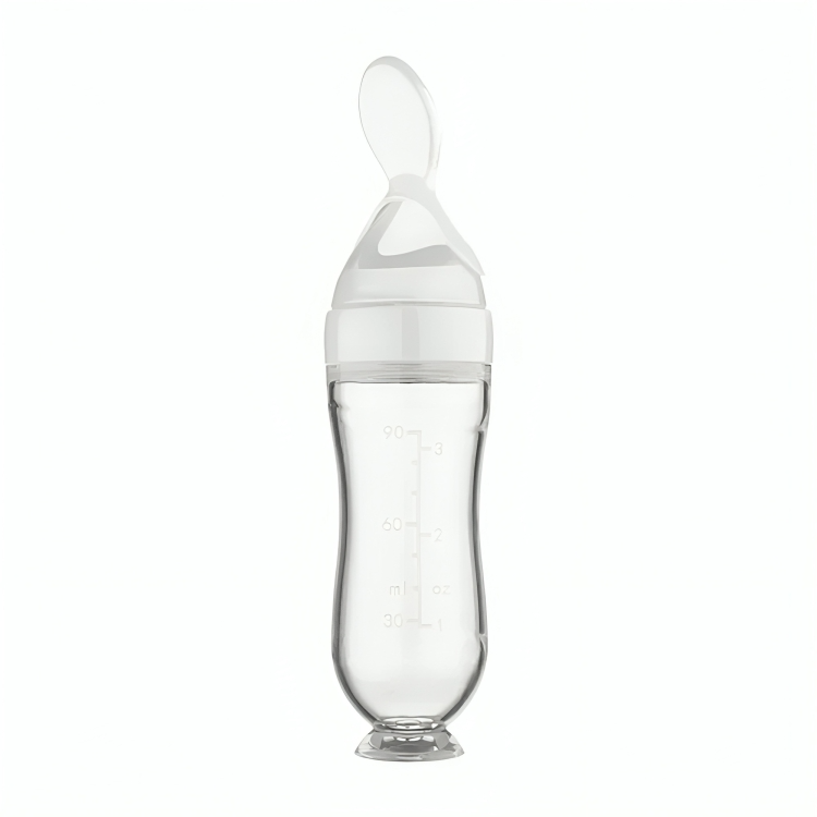 Squeezing Feeding Bottle with Spoon